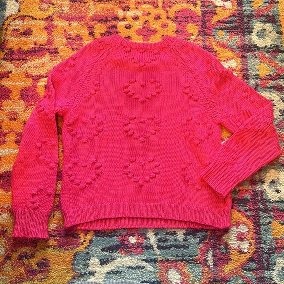 John & Jenn Pink Heart Sweater - Picture 6 of 7